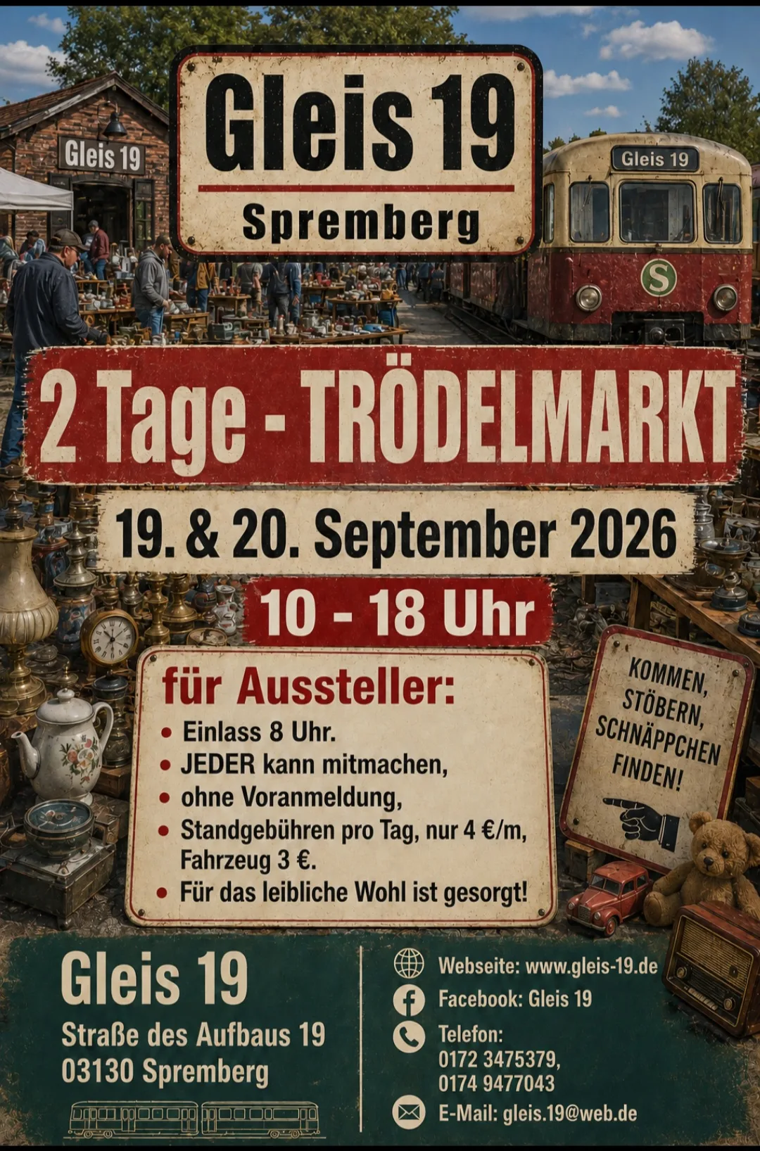 2 Tage TRÖDELMARKT am Gleis 19